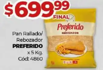 Diarco Preferido Pan Rallado/ Rebozador x 5kg oferta