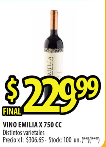 Emilia Vino x 750cc