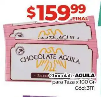 Diarco Aguila Chocolate para Taza x 100 gr oferta