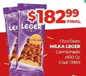 Diarco Milka Leger Chocolate Combinado x 100gr oferta