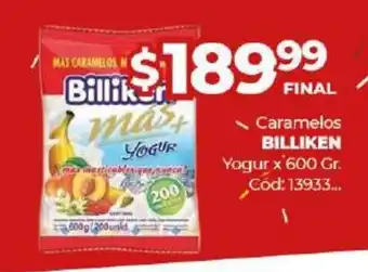 Diarco Billiken Caramelos Yogur x 600gr oferta