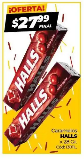 Diarco Halls Caramelos x 28gr oferta