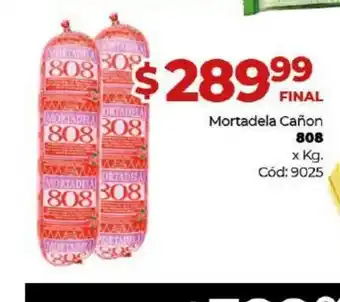 Diarco 808 Mortadela Cañon x kg oferta