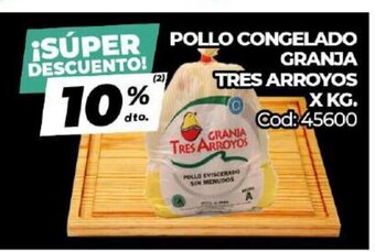Diarco Pollo Congelado Granja Tres Arroyos x kg oferta