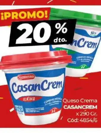 Diarco Casancrem Queso Crema Entero x 290 gr oferta