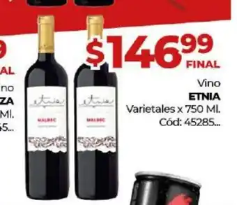 Diarco Etnia Vino Varietal x 750 ml oferta