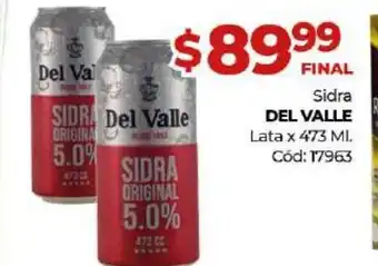 Diarco Del Valle Sidra Lata x 473ml oferta