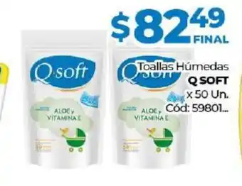 Diarco Q Soft Toallas Húmedas x 50un oferta