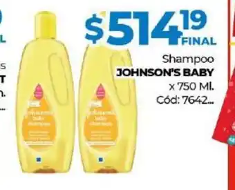 Diarco Johnson's Baby Shampoo x 750ml oferta