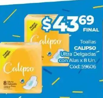 Diarco Calipso Toallas Ultra Delgadas con Alas x 8un oferta