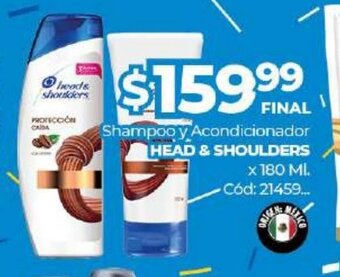 Diarco Head & Shoulders Shampoo y Acondicionador x 180ml oferta