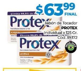Diarco Protex Jabón de Tocador Individual x 125gr oferta