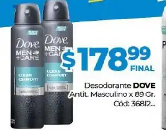 Diarco Dove Desodorante Antit. Masculino x 89gr oferta