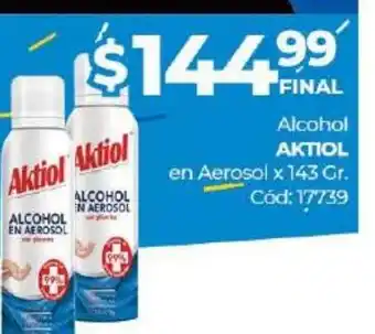 Diarco Aktiol Alcohol en Aerosol x 143 cc oferta