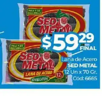Diarco Sed Metal Lana de Acero 12un x 70gr oferta