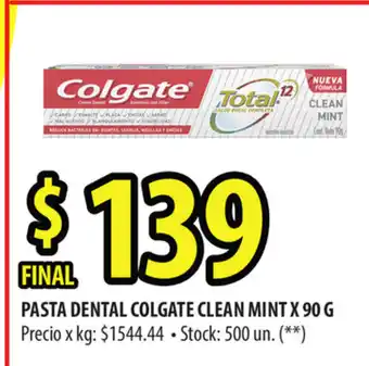 Punto Mayorista Colgate Pasta Dental Clean Mint x 90g oferta