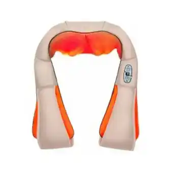Frávega Masajeador cervical 8 rodillos suono calor relajante oferta