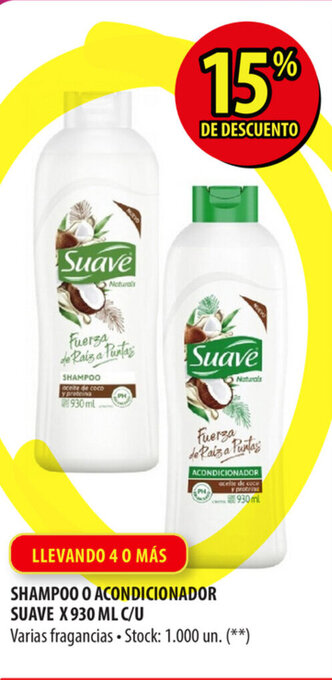 Punto Mayorista Suave Shampoo O Acondicionador x 930ml c/u oferta