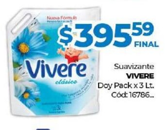 Diarco Vivere Suavizante Doy Pack x 3lt oferta
