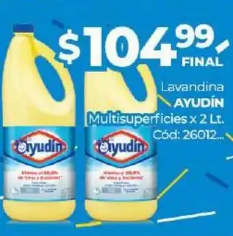 Diarco Ayudin Lavandina Multisuperficies 2lt oferta