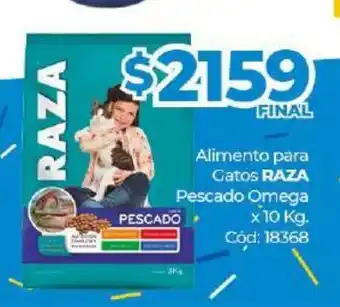 Diarco Raza Alimento para Gatos Pescado Omega x 10kg oferta