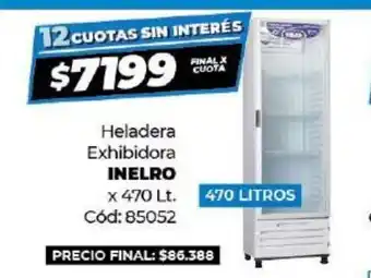Diarco Inelro Heladera Exhibidora x 470lt oferta