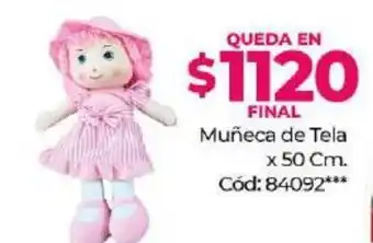 Diarco Muñeca de Tela x 50cm oferta