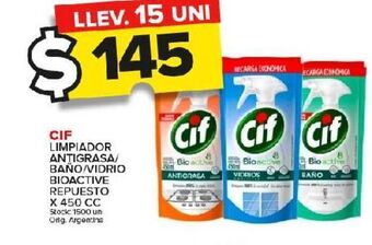 Carrefour Maxi Limpiadores cif oferta
