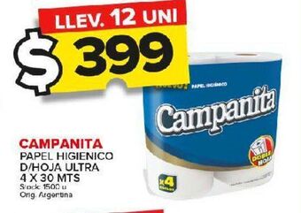 Carrefour Maxi Papel higienico campanita oferta