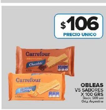 Carrefour Maxi Obleas oferta