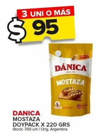 Carrefour Maxi Mostaza dánica doypack x 220g oferta