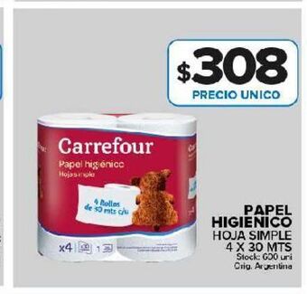 Carrefour Maxi Papel higiénico carrefour oferta