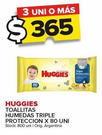 Carrefour Maxi Toallitas húmedas para bebé huggies x 80un oferta