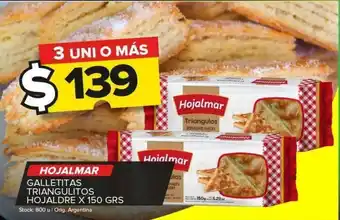 Carrefour Maxi Galletitas triangulitos hojalmar x 150g oferta