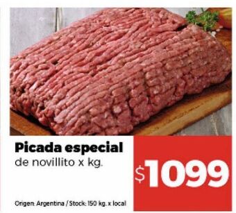 Disco Picada especial de novillito x kg oferta
