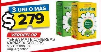 Carrefour Maxi Yerba mate verdeflor x 500g oferta