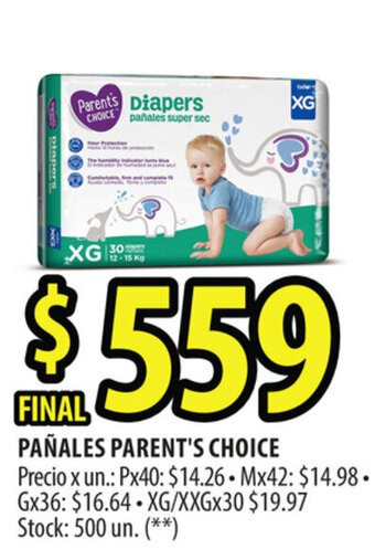 Punto Mayorista Parent's Choice Pañales oferta