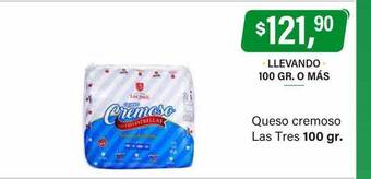 Supermercados Damesco Queso cremoso las tres oferta