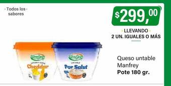 Supermercados Damesco Queso untable manfrey oferta