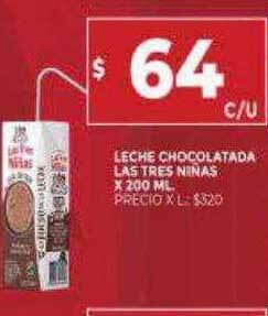 Supermercados DIA Leche chocolatada las tres niñas oferta