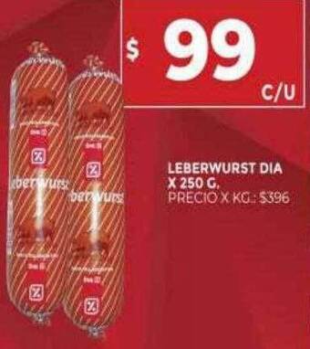 Supermercados DIA Leberwurst dia oferta