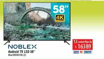 Casa Silvia Noblex android tv led 58 oferta