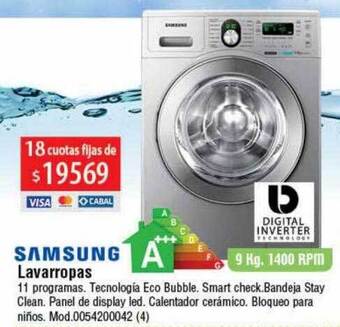 Casa Silvia Samsung lavarropas oferta