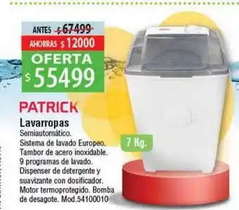 Casa Silvia Patrick lavarropas oferta