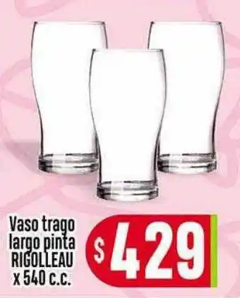 Supermercados Caracol Vaso trago largo pinta rigolleau oferta