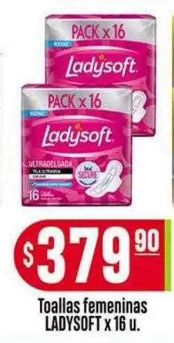 Toallas femeninas ladysoft