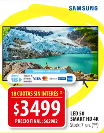 Punto Mayorista Samsung LED 50 Smart HD 4 k oferta