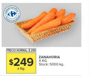 Carrefour Zanahoria x kg oferta