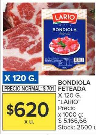 Carrefour Bondiola feteada oferta