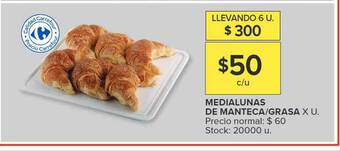 Carrefour Medialunas de manteca-grasa oferta